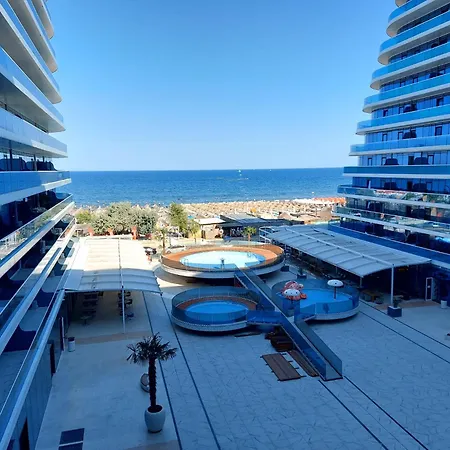 公寓 Mamaia Nord Front Sea View White Titanic Si Parcare Privata