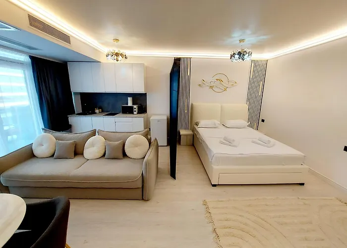 Mamaia Nord Front Sea View White Titanic Lägenhet *